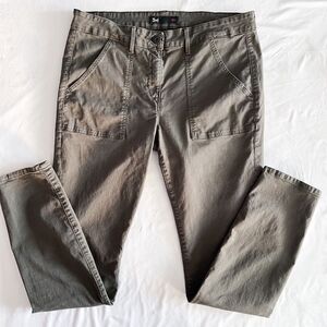 3x1 NYC Denim Tapered Chino Pants Military Green Twill 29 Casual Timeless Office